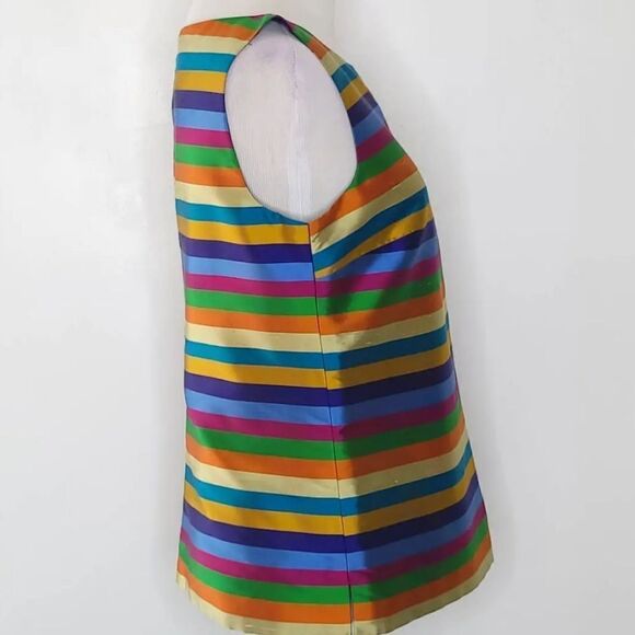 Talbots Top 100% Raw Silk GORGEOUS 10P EXCELLENT CONDITION  like new - Picture 2 of 6